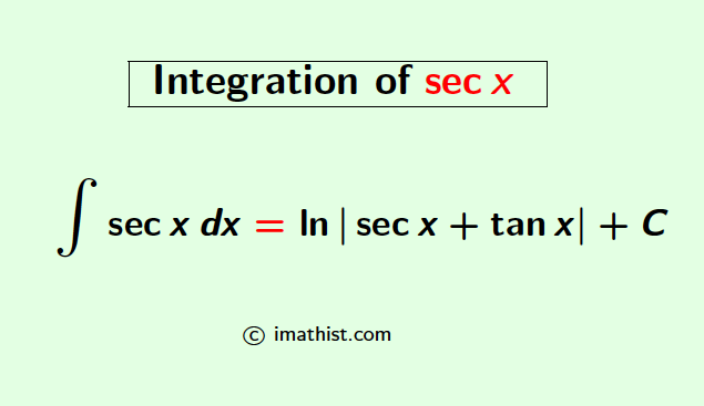 Integration of secx