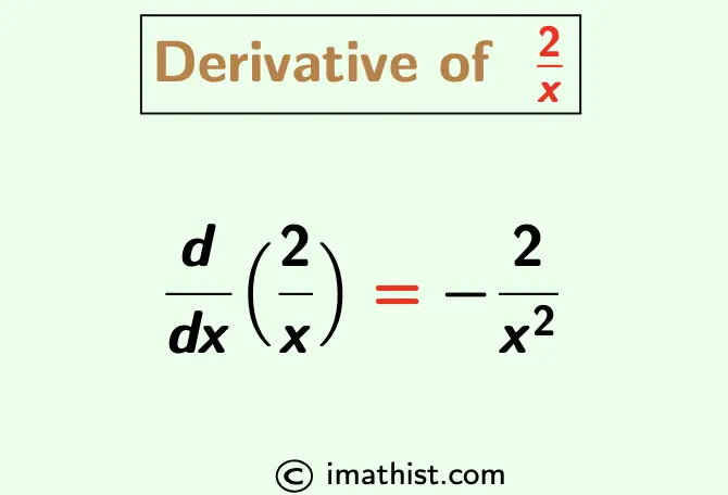 What Is The Derivative Of 2 x IMath