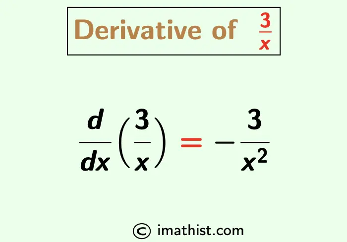 Find The Derivative Of 3 x IMath