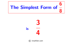 Simplify 6/8 into its Simplest Form | 6/8 as a Fraction - iMath